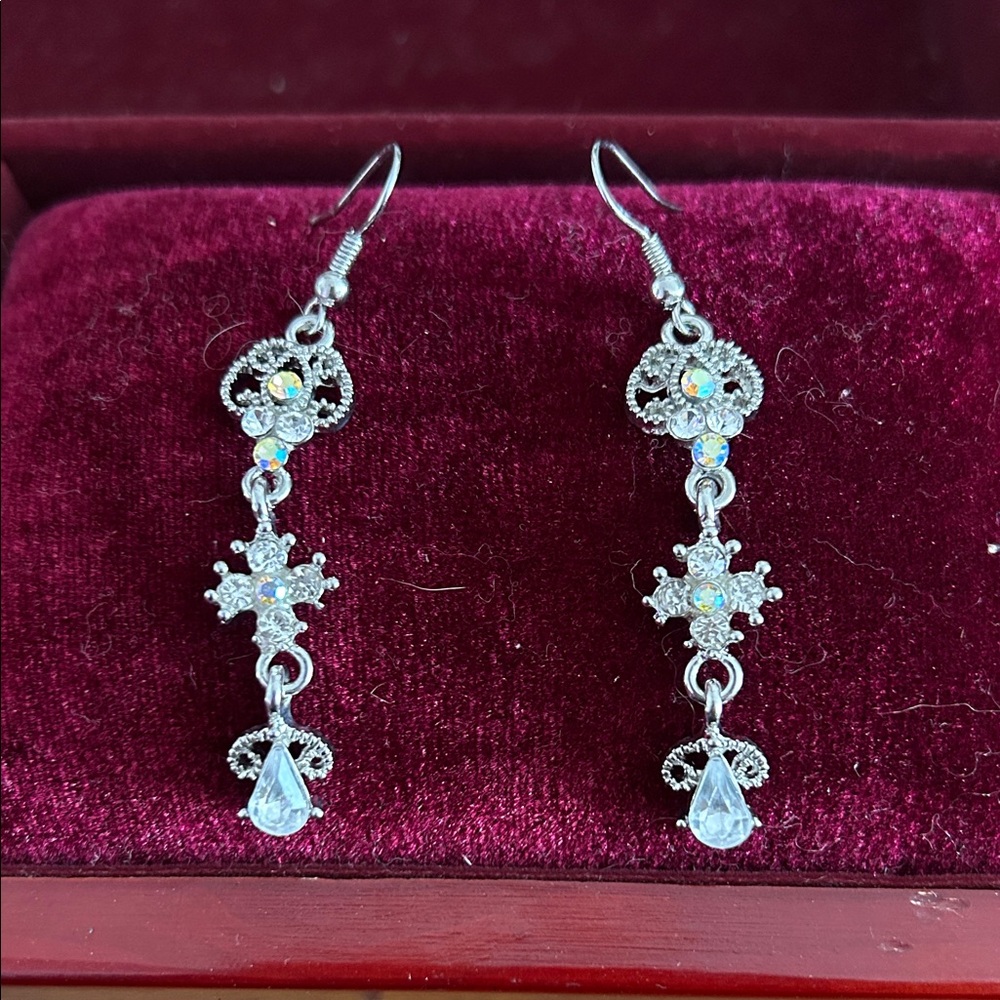 Gothic-Style Cross Chandelier danglers